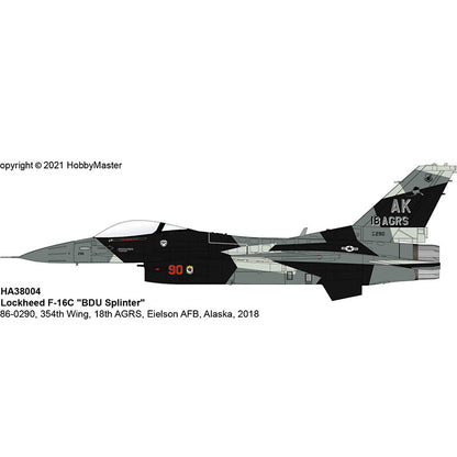HM 1/72 US F16 fighter model F-16C Alaska