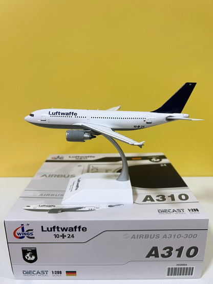 1:200 JC Wings Luftwaffe Airbus A310-300 Passenger Airplane Diecast Model
