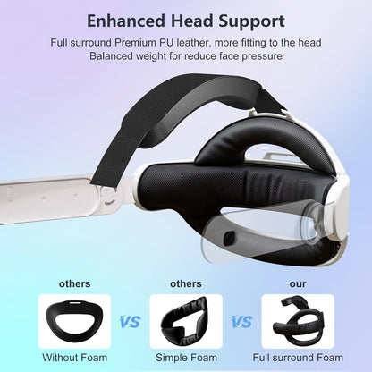 Head Strap for Meta Quest 3 Comfort Oculus 3 Accessories Adjustable Queat 3 Wear