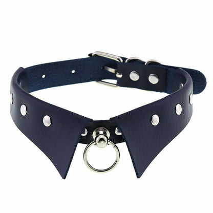 Women Men Chokers Steampunk Party Necklace Gothic Collar Pendants Leather 4x43cm