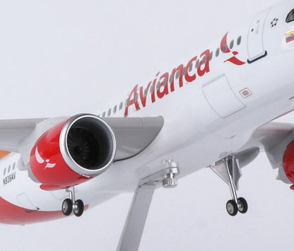 47CM 1:80 Avianca AIRBUS A320neo Passenger Airplane Landing Gears Resin Model