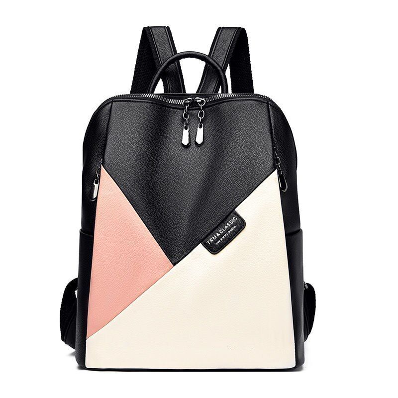 Genuine Leather Backpacks Travel Bag Business Bag School Softback Multicolor 1PC