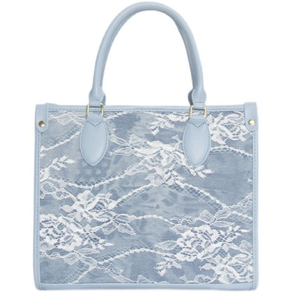 Lace Tote Bag Summer Fashion Large Shoulder Purse 30*24.5*12CM Synthetic Leather