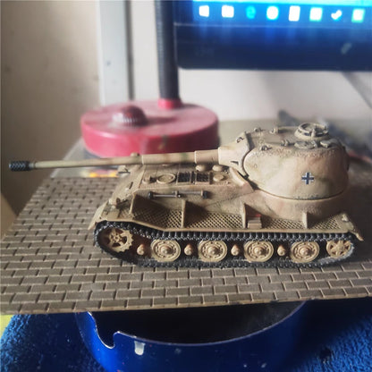 Homemade 1/72 German VK7201 Military Tank Finished Model Static Ornament