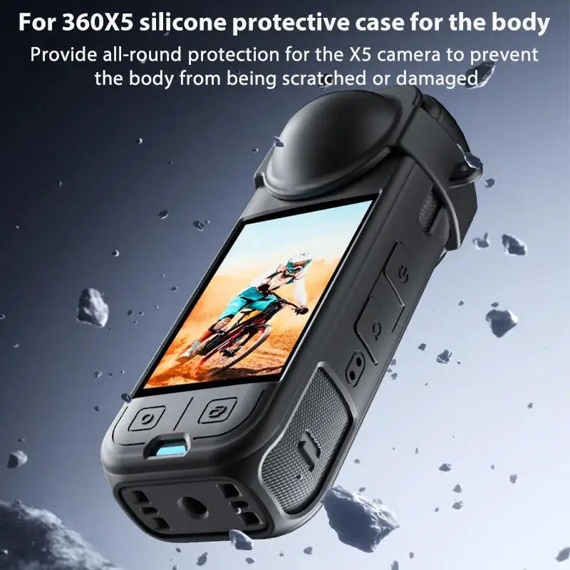 Camera Silicone Lens Cap Body Drop Protection Dust Cover for Insta360 X5