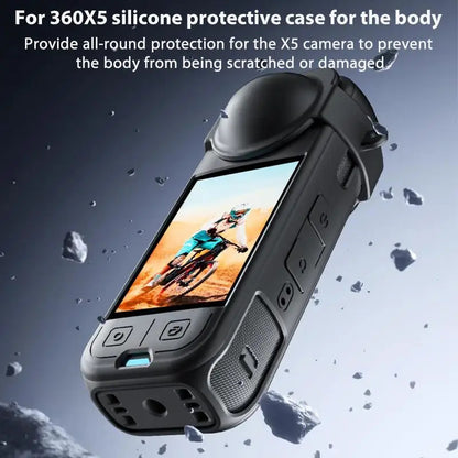 Camera Silicone Lens Cap Body Drop Protection Dust Cover for Insta360 X5