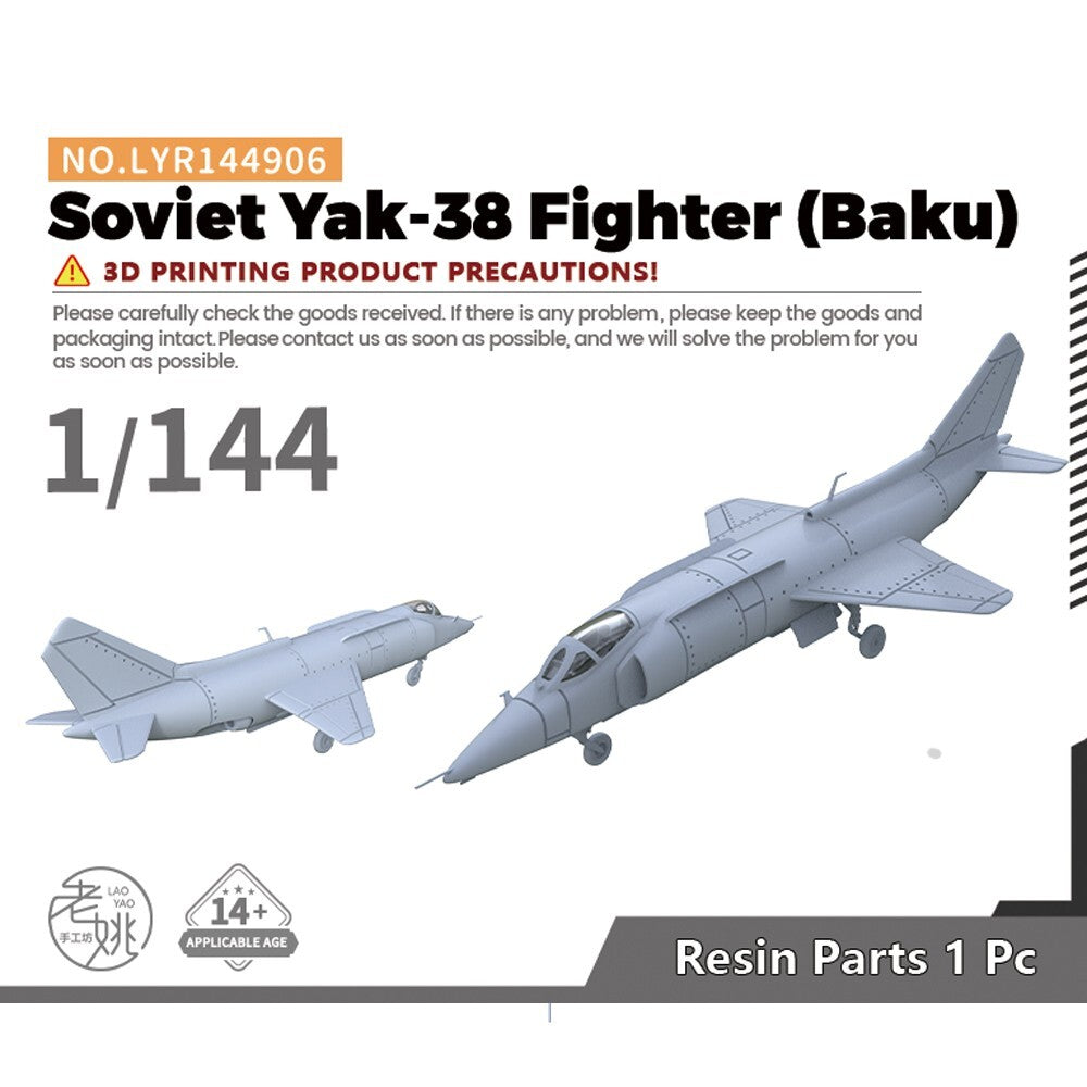 Yao's Studio LYR144906 1/144 Military Model Kit Soviet Yak-38Fighter (Baku) 1pc