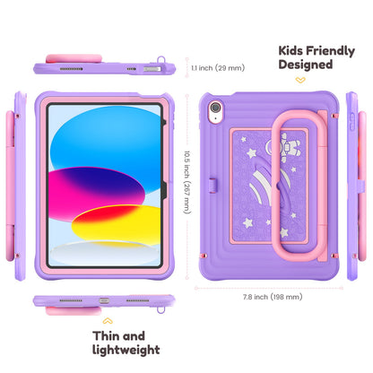 iPad11A16 Tablet Case Air6 Children's Silicone Anti-drop Bracket Shell A11plus