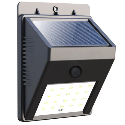 Lampara Solar Luces Solares De Seguridad Para Exteriores Luz 20 LED De Pared US