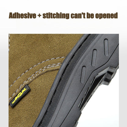 Smash-resistant and Stab-resistant Cowhide Labor Protection Shoes