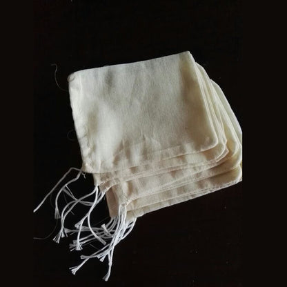 20/50/100 Pack 4x6inch Natural Cotton Muslin Drawstring Bags Spice Herb Tea Soap