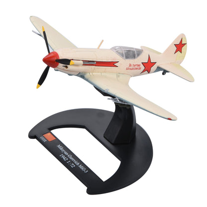 14cm Diecast Alloy 1/72 Scale WWII MiG-3 Fighter Plane Model Toy Decoration