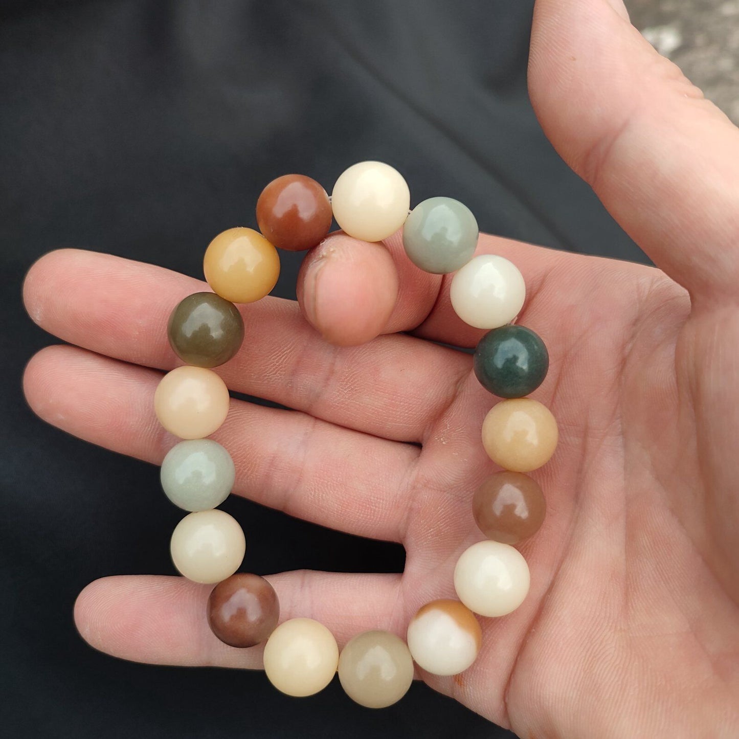 Vintage Buddha Pray Rosary Pipal Tree Bodhi Bead Strand Mens Bracelets Gift