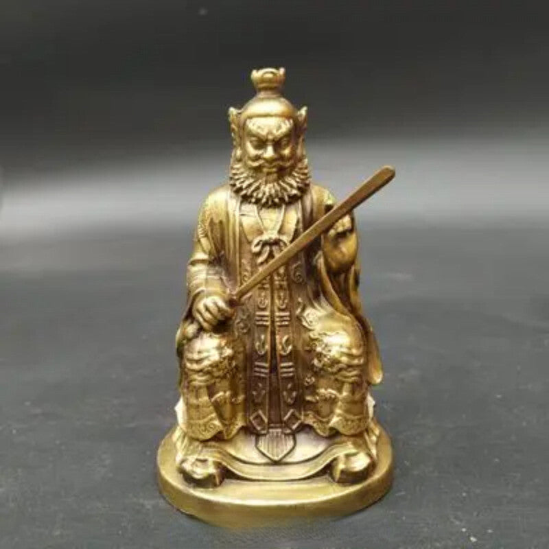 Exquisite Brass Zhong Kui Home Tabletop Decoration Retro Collection Gift