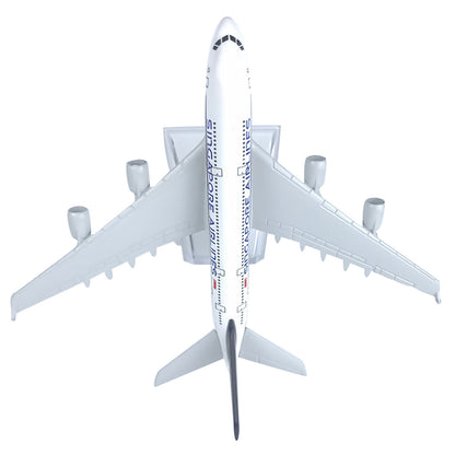 1/400 Scale 16cm Aircraft Singapore A380 Alloy Plane Model Static Display Gift