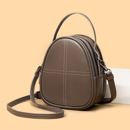 Fashion Crossbody Handbags Genuine Leather Shell Casual Shoulder Messenger Purse