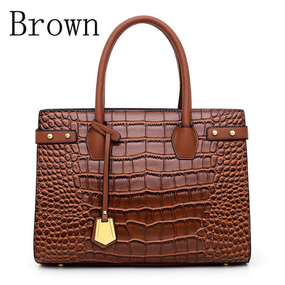 Alligator-patterned handbags, backpacks, handbags, backpacks