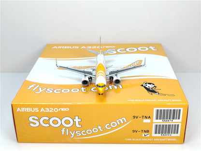 1:400 JC Wings SCOOT AIRBUS A320neo Passenger Airplane Diecast Model