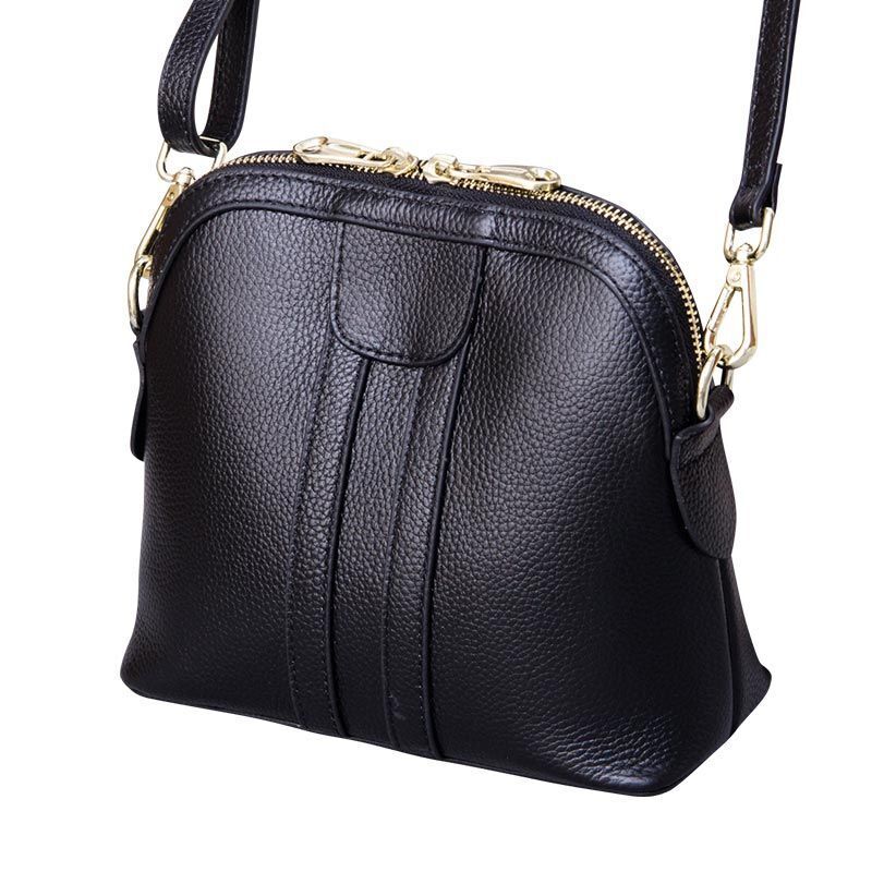 Genuine Leather Purse Shoulder Bag 20*9*18 CM Blue Purple Gray Red Black Handbag