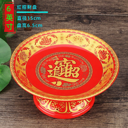 1pc Fruit Supply Tray for The God of Wealth Fruit Plate Lotus Supply Plate