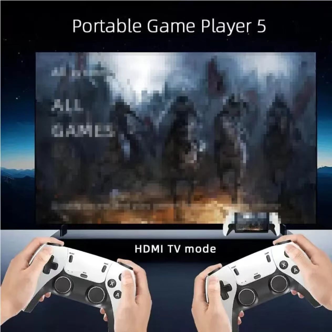 7'' Dual Joystick Retro Handheld Game Console Open-Source System 30+ Emulators