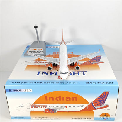 1:200 Inflight Indian AIRBUS A320 Passenger Airplane Diecast Aircraft Model