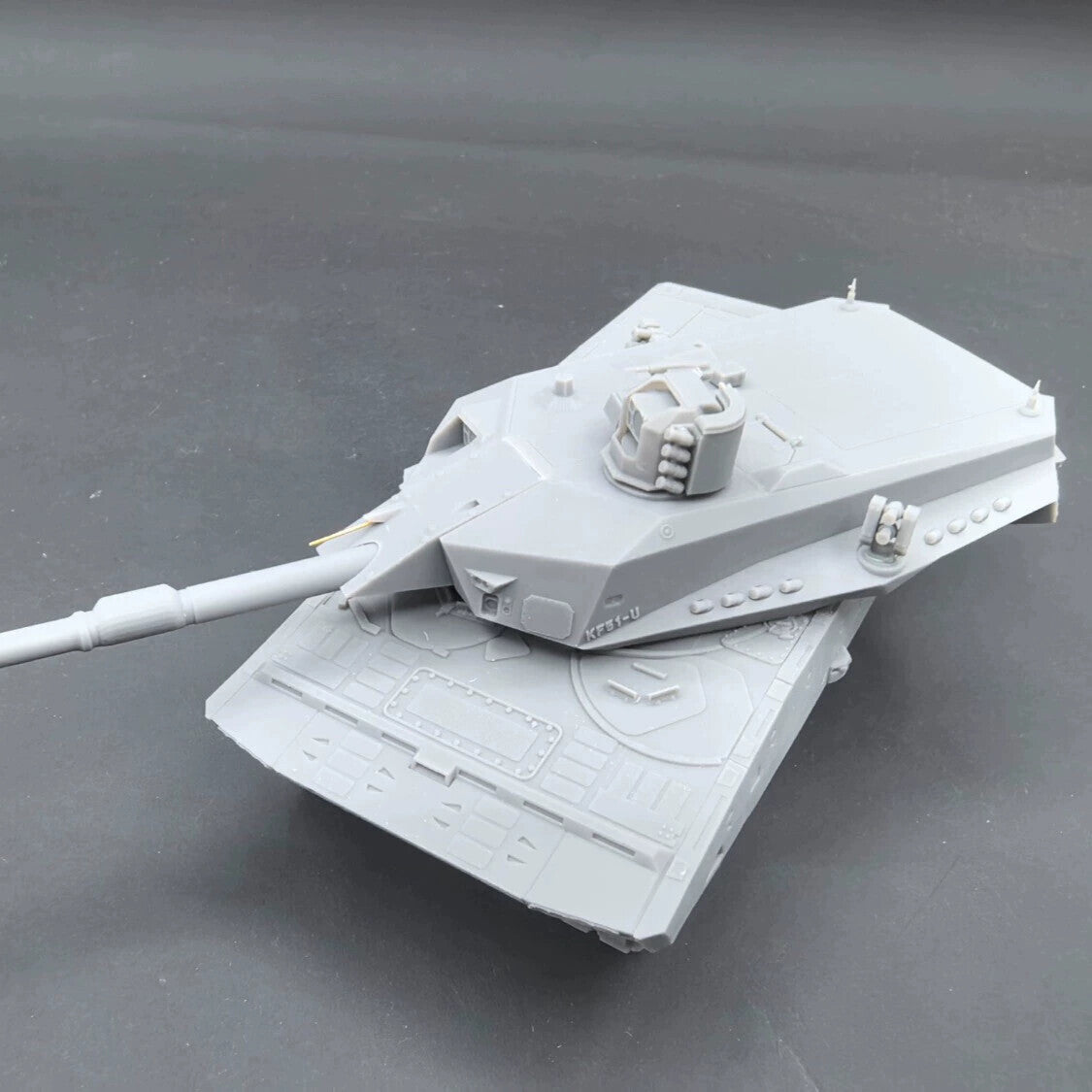 1/72/87/144 German KF51-U Main Battle Tank Unmanned Turret Model Kit 3D Printed