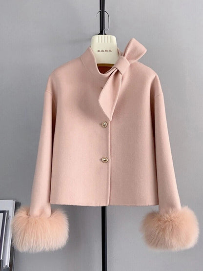 Winter Coat Ladies Outwear Coat Cashmere Wool Woolen Women Jacket