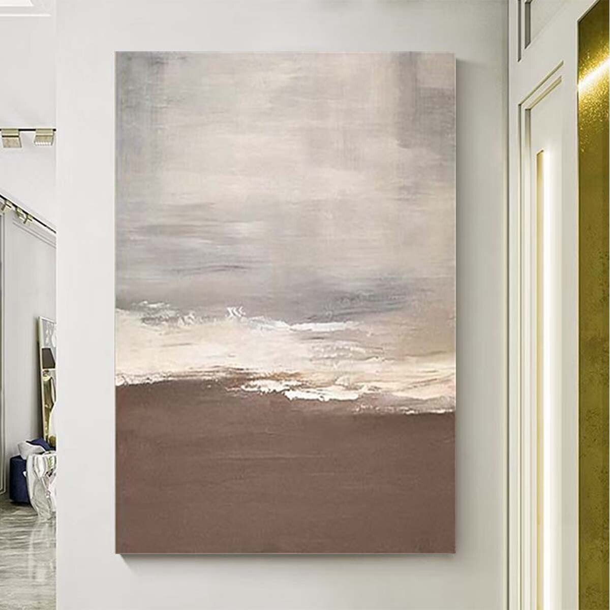 Handmade Oil Painting Canvas Modern Abstract Wall Art Hanging PictureRoom