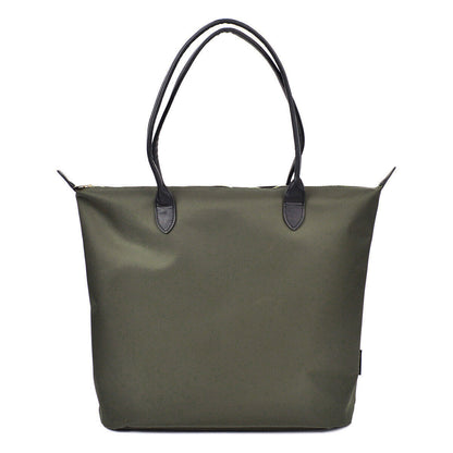 Premium Large Nylon Tote Water Resistant Top Zip Shoulder Bag Handbag