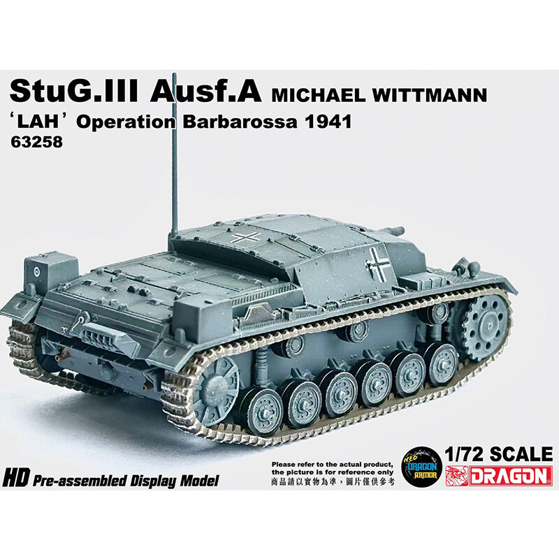 1/72 German Panzer III Assault Gun Type A Tank France 1941 Model
