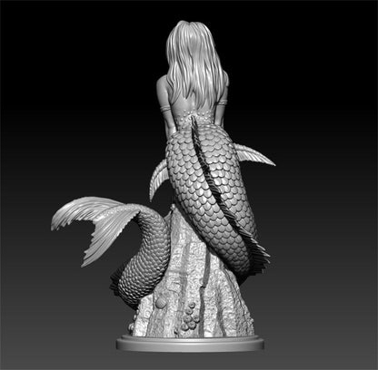 1/24 resin figures model Fantasy Mermaid Unassembled Unpainted