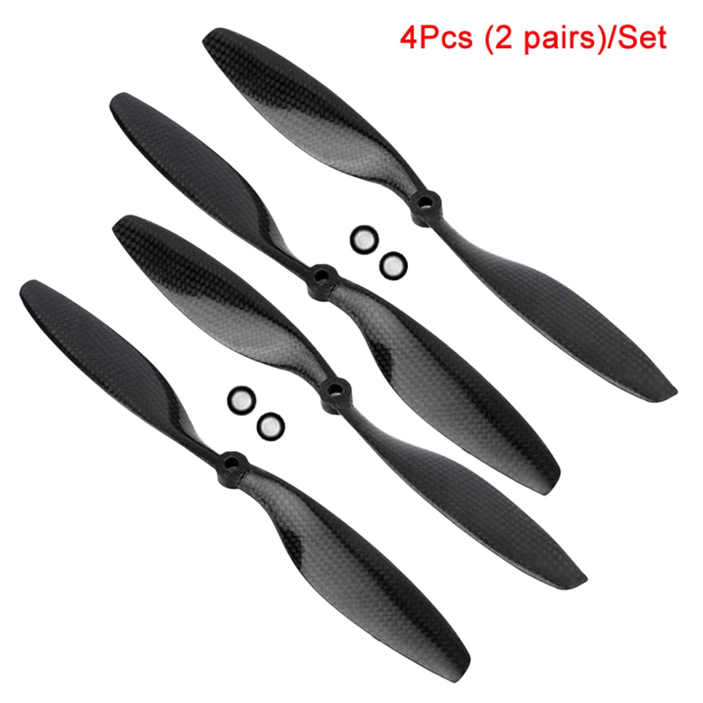2 Pairs New 1045 Carbon Fiber Airplane Propeller CW CCW For F450 F550 Quadcopter