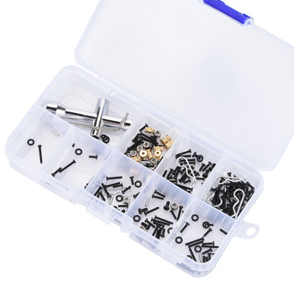 252x 1/24 RC Car Stainless M1.4 Assorted Screw Pin Nut Tool Kit For Axial SCX24