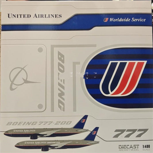 1:400 JC Wings United Airlines B777-200 Passenger Plane Diecast Aircraft Model