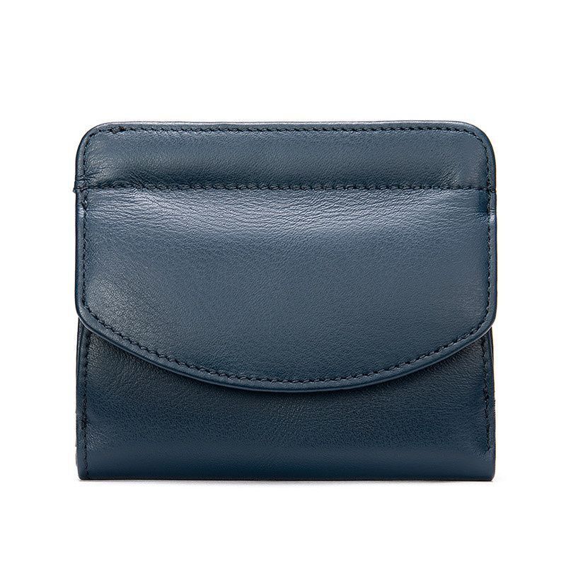 Short Wallet Purse Genuine Leather Card Holder Short Coin Money Bag 10.5*1*9.5cm