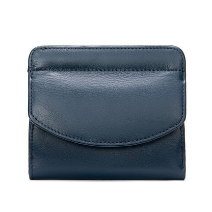 Short Wallet Purse Genuine Leather Card Holder Short Coin Money Bag 10.5*1*9.5cm
