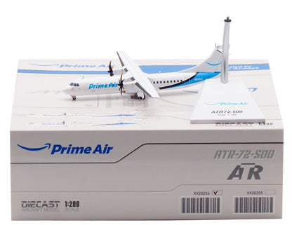 1:200 JC Wings Amazon Prime Air ATR72-500F Airplane Diecast Aircraft Model