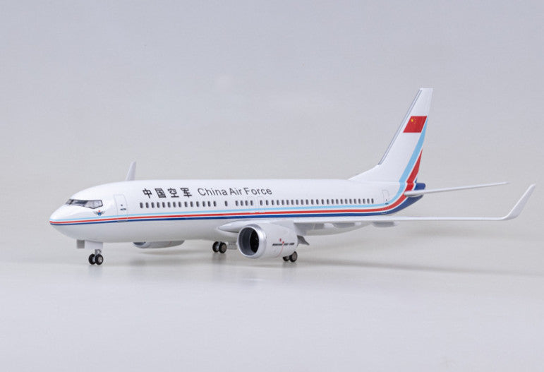 1:85 47CM China Air Force BOEING 737 MAX Airplane Landing gear Resin Model