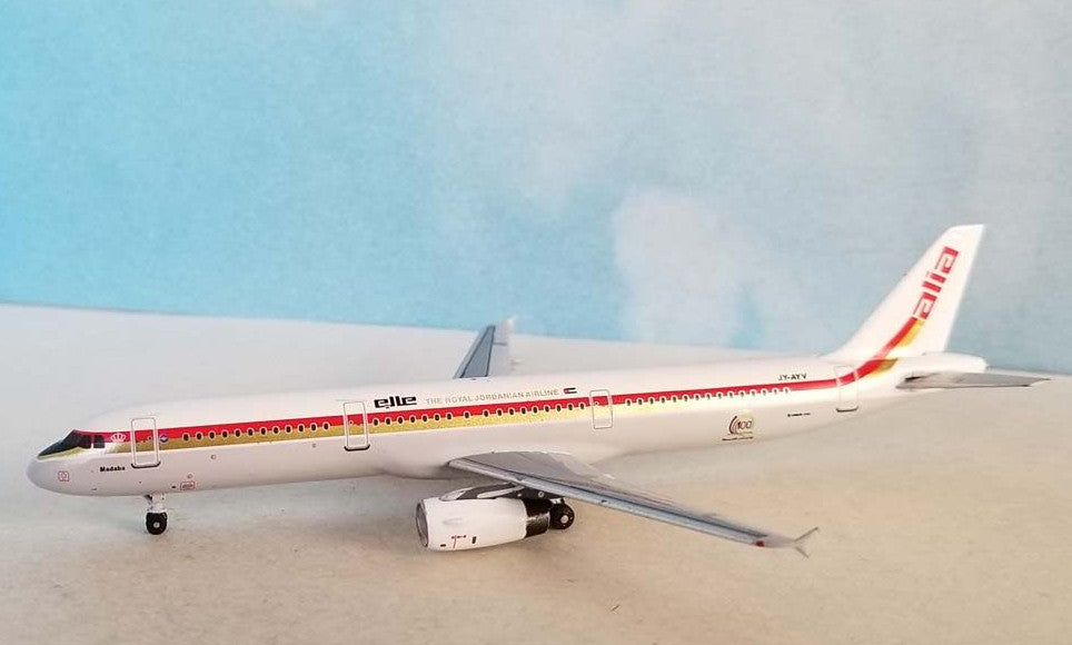 1:400 AeroClassics Royal Jordanian Airlines AIRBUS A321 Airplane Diecast Model