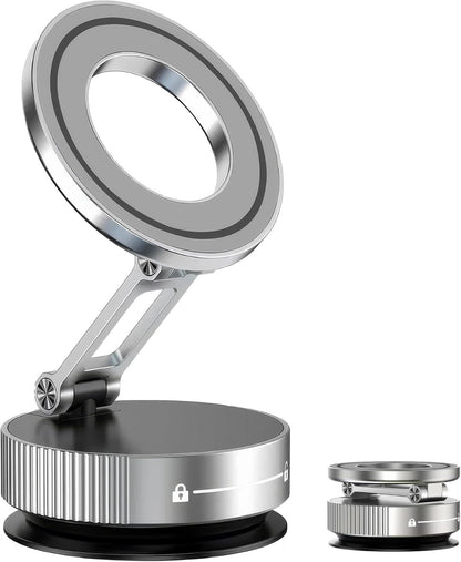 Vacuum Magnetic Phone Holder for Car,Full Metal Body,Vacuum Suction Phone Mount,