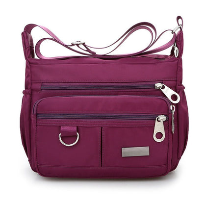 Shoulder Bags Waterproof Nylon Handbag Purse Messenger Crossbody Bag 25*9*19 CM