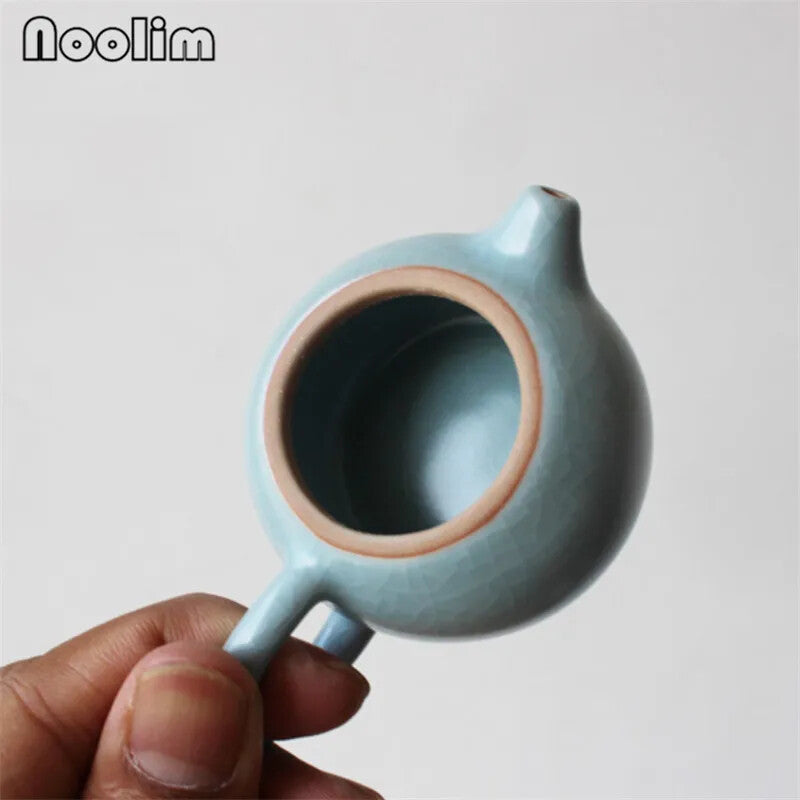 Mini Kiln Porcelain Teapot Ceramic Fingertip Tea Pot Small Tea Pet Ornaments