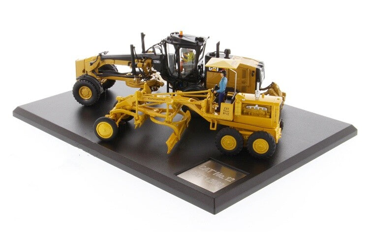 2PC 1:50 DM 12M3 & NO.12 Motor Grader Construction Vehicle Machine Diecast Model
