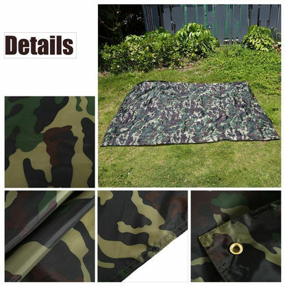 3 Sizes Camouflage Tent Tarp Camping Hunting Shelter Waterproof Outdoor Survival