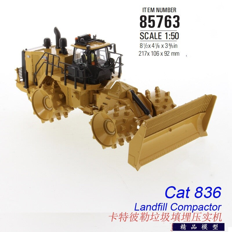 1:50 DM 836 LANDFILL COMPACTOR Construction Machine Equipment Diecast Model