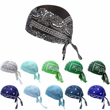 Quick Dry Cotton Hat Elastic Adjustable Cap Outdoor Sport Bandana Cycling Scarve