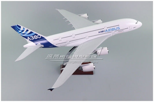 45CM 1:160 AIRBUS A380 F-WWOW Passenger Airplane Resin Aircraft Plane Model