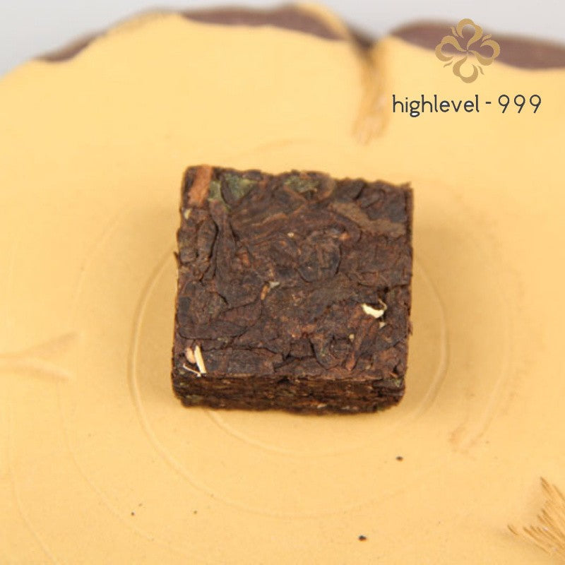 500g Early Spring Ripe Pu'er Square Brick Yunnan Sticky Rice Aroma Compressed