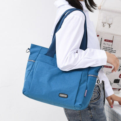 Fall Large Capacity Travel Shoulder Bag Canvas Casual Tote Purse Handbag Nylon
